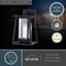 Vaxcel Blackwell 6.5-in. W Cage Frame 1 Light Dusk to Dawn Black Outdoor Wall Lantern Clear Glass T0607 - alternate 8